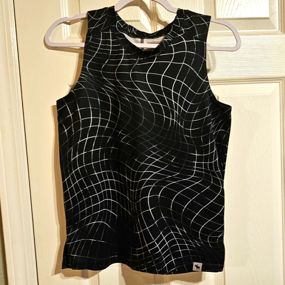 Abercrombie kids active black tank sz 13-14